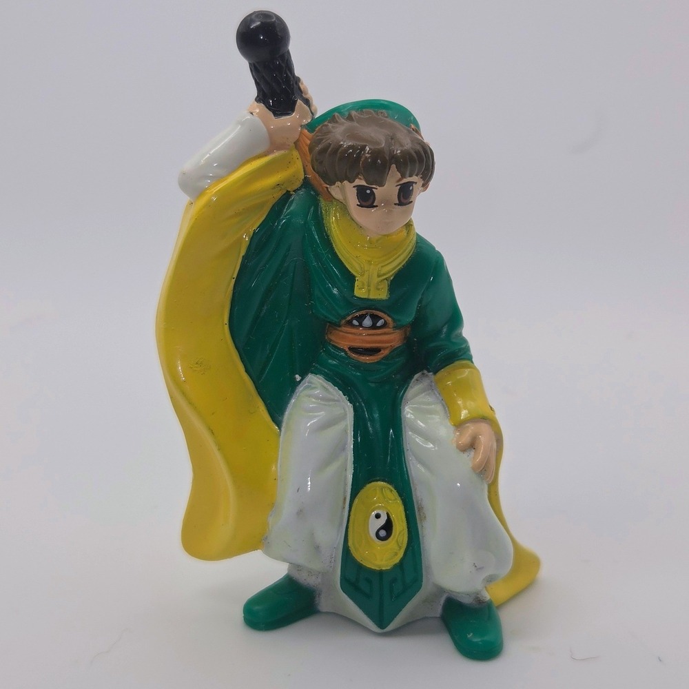 CLAMP Cardcaptor Sakura Syaoran Li Figure 3in Green Fair PVC Mini Toy